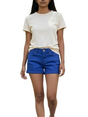URBAN OUTFITTERS BDG Cobalt Blue Shortie Cuffed Shorts Size 24